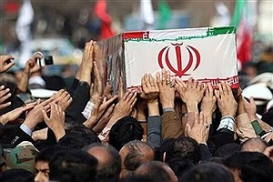 تشییع پیکر شهیدان حادثه تروریستی سراوان در قوچان و سرخس