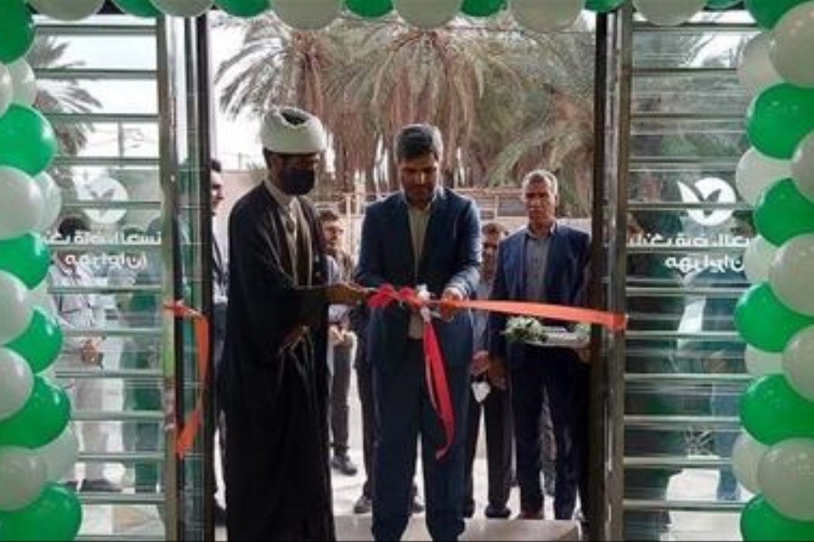 تصویر ساختمان جدید شعبه حاجی‌آباد هرمزگان بانک قرض‌الحسنه مهر ایران افتتاح شد