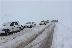 آخرین وضعیت ترافیکی جاده ها&#47; بارش برف و باران در جاده های ۱۰ استان کشور