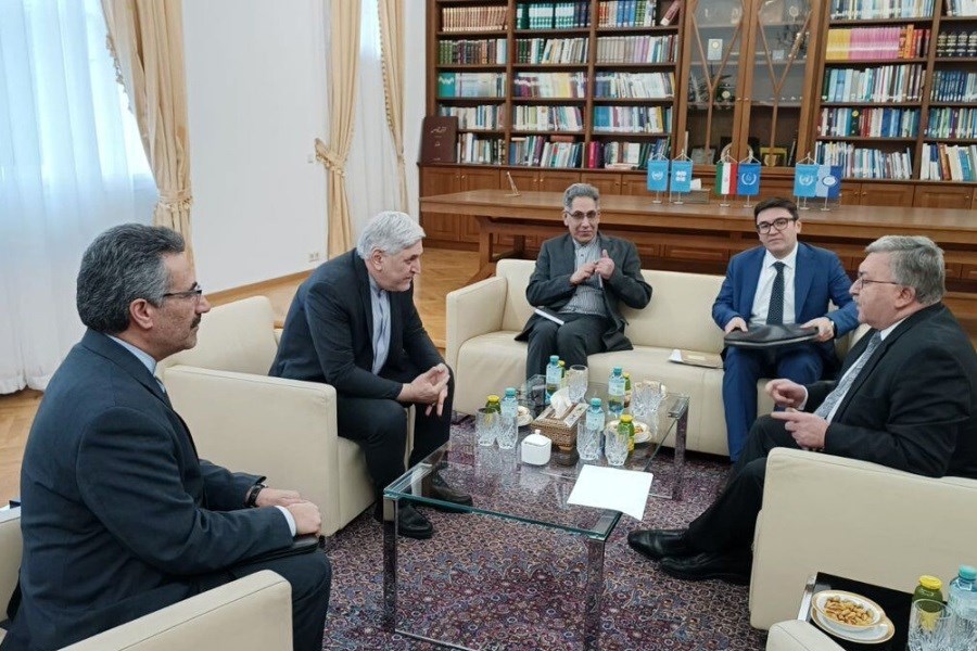 تصویر سفیران ایران و روسیه در دفتر سازمان ملل در وین دیدار کردند