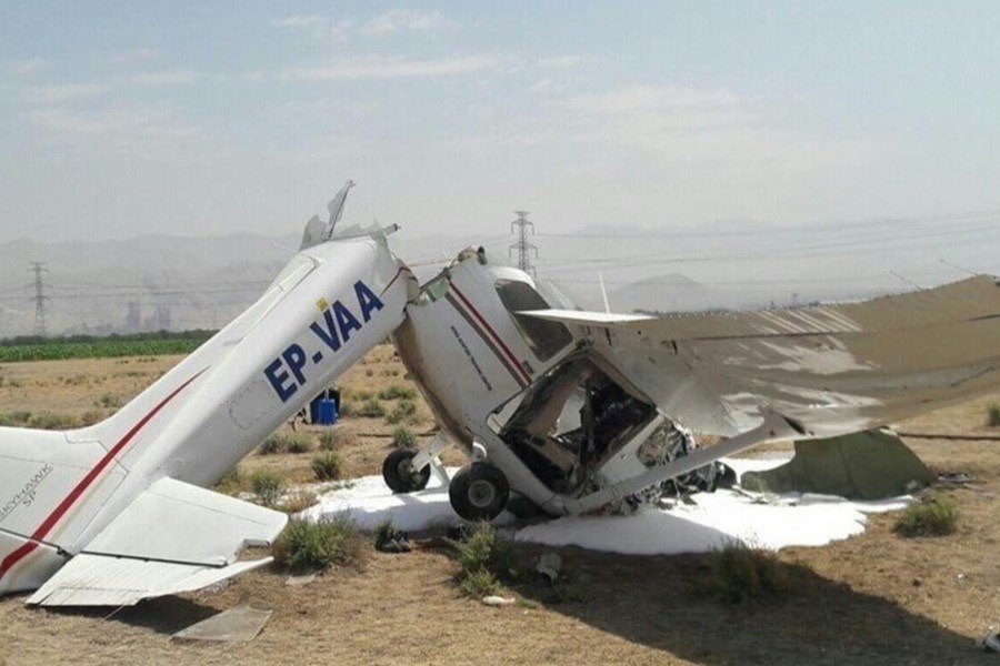 سقوط یک هواپیمای آموزشی در البرز