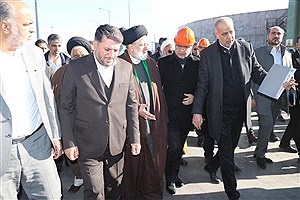 افتتاح مجتمع فولاد بافق با مشارکت بانک ملت و با حضور رییس جمهوری