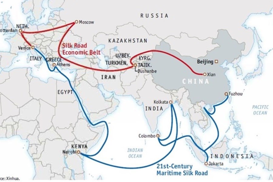 تصویر راهبردهایی برای اتصال ایران به &quot; ابتکار کمربند و جاده&quot; چین
