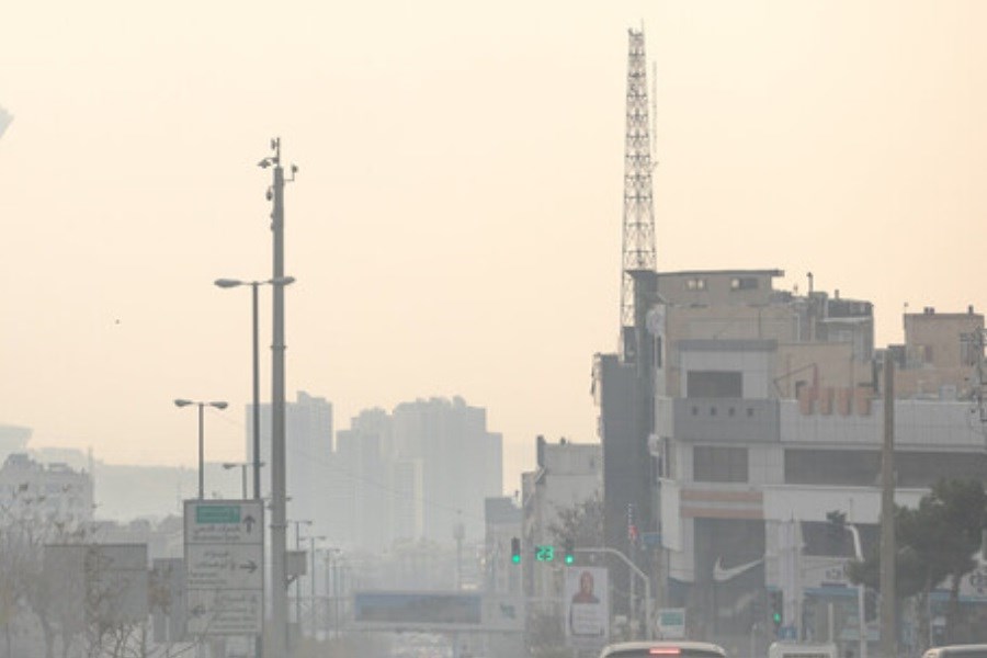 تصویر تهران در مرز آلودگی هوا