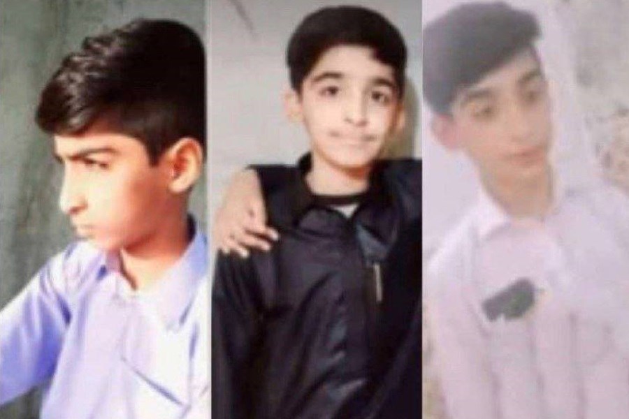 تصویر مرگ تلخ سه دانش‌آموز بلوچ حین برگشت از مدرسه
