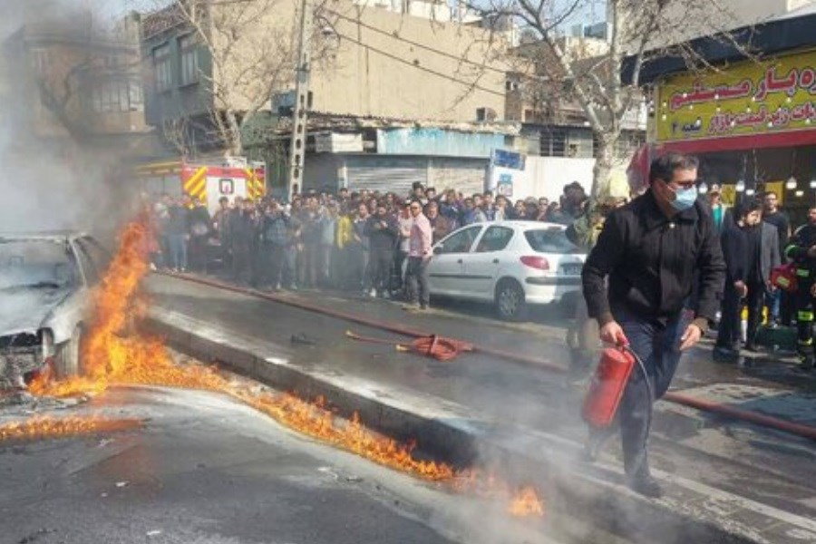 آتش‌سوزی مهیب در یکی از مغازه‌های تهران