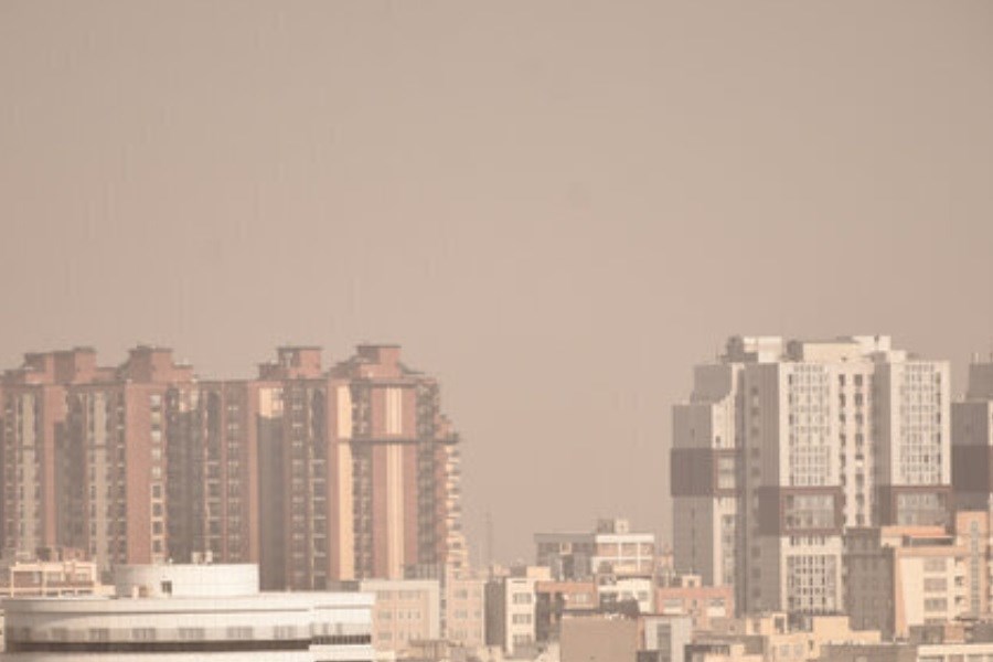 تصویر شاخص کیفیت هوای پایتخت بر روی عدد ۹۹