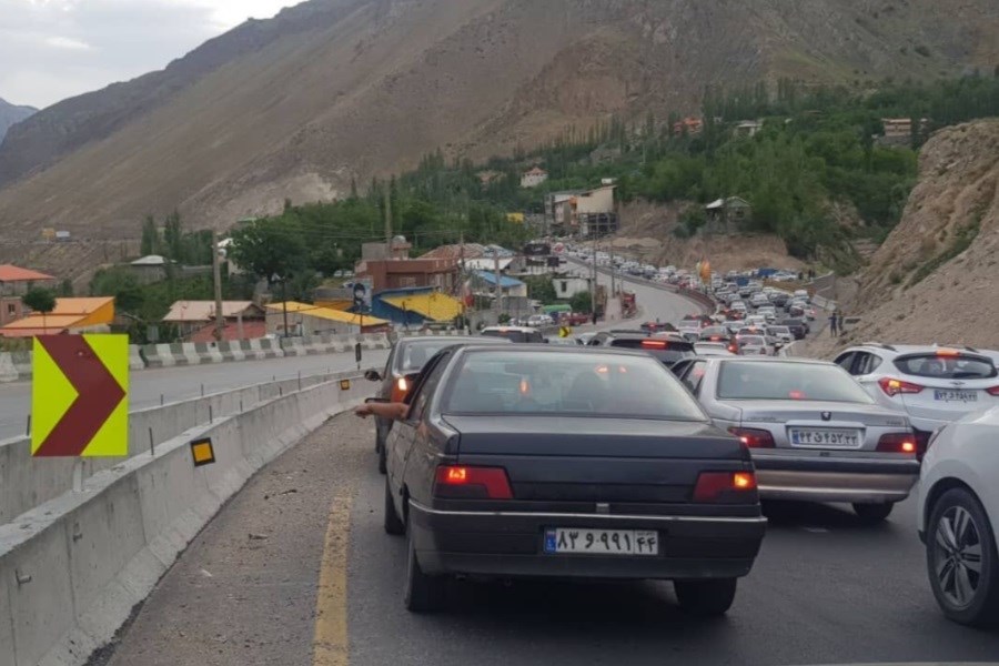 ترافیک سنگین و روان در  ورودی استان گیلان
