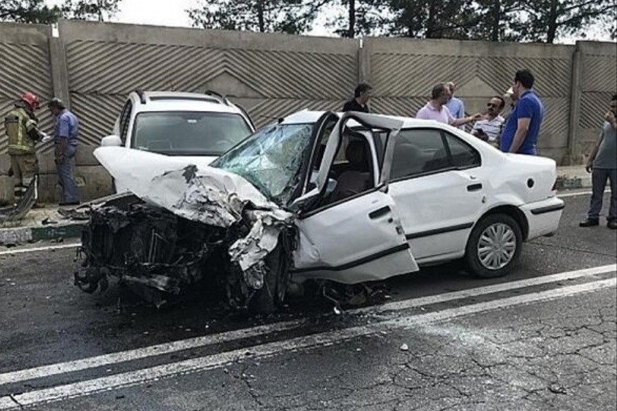 تصویر ۵۰ درصد از تصادفات به دلیل عدم توجه به جلو از سوی رانندگان