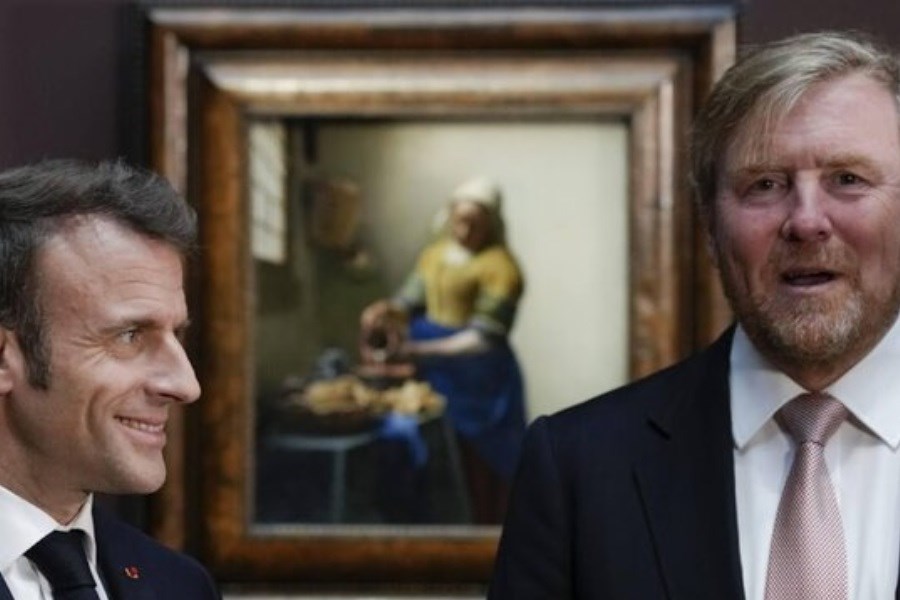 بازدید رئیس جمهور فرانسه از نمایشگاه بزرگ «ورمیر»