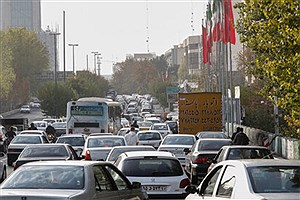 وضعیت ترافیک سنگین بزرگراه‌های تهران در اولین روز هفته