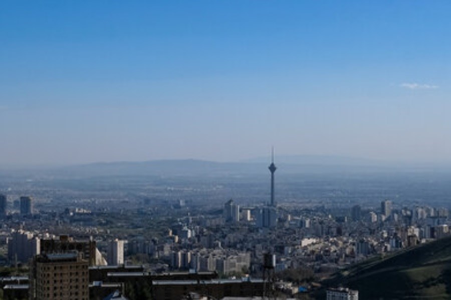تصویر آخرین وضعیت کیفیت هوای تهران در ۲۱ تیر