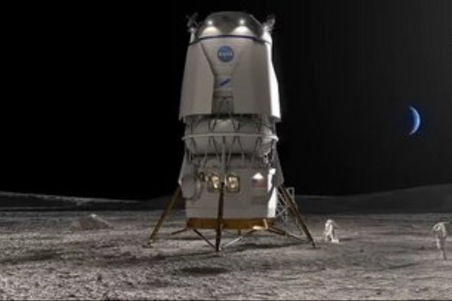 تصویر جف بزوس با «بلو مون» به ماه می‌رسد