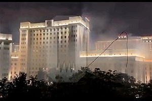 ساختمان وزارت دفاع روسیه آتش گرفت؟