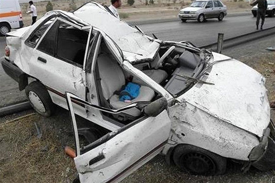تصادف دو خودرو سواری در نورآباد&#47; 1 کشته و 6 زخمی