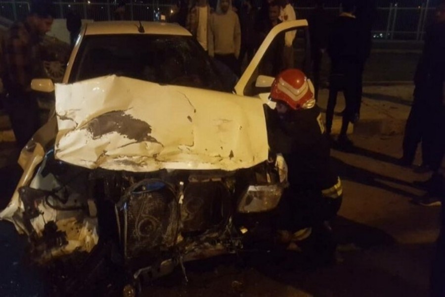 وقوع تصادف زنجیره‌ای درون شهری در مرکز استان گلستان