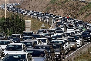 آخرین وضعیت ترافیکی راه ها پس از تعطیلات&#47; ترافیک سنگین در محور هراز