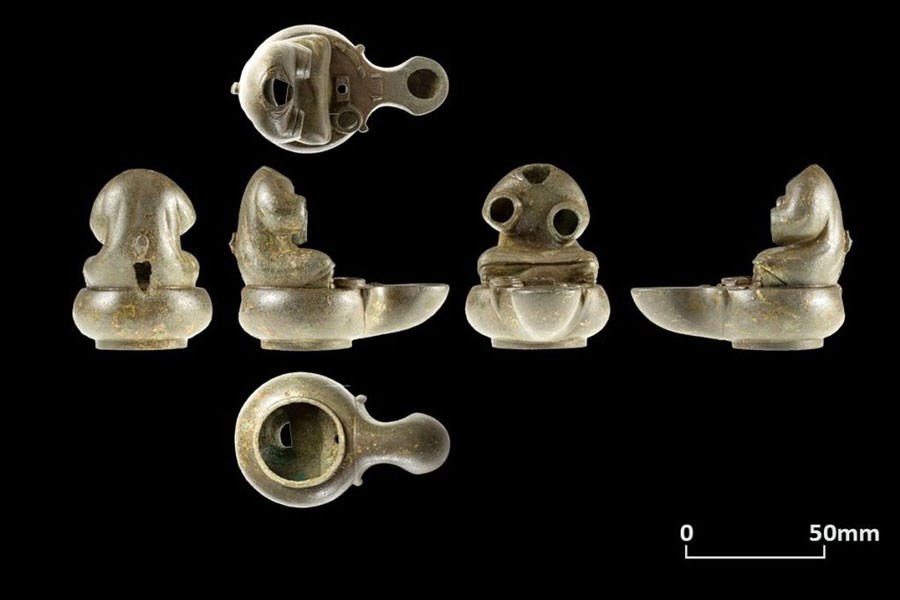 کشف یک «چراغ نفتی» ۲ هزار ساله با شکل و شمایل عجیب