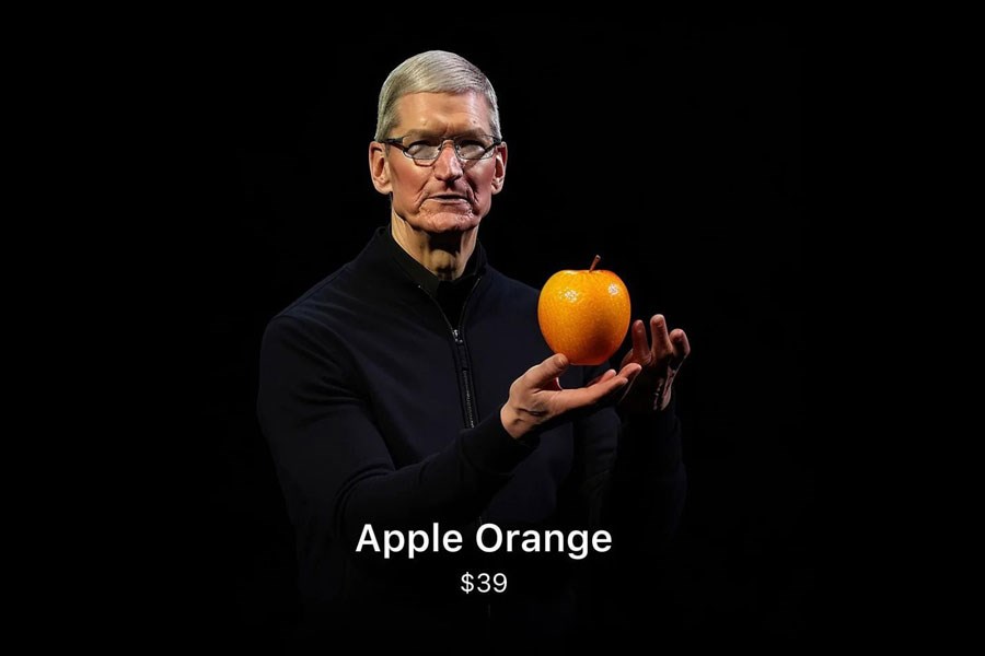 تصویر رونمایی از پرتقال ۳۹ دلاری اپل!