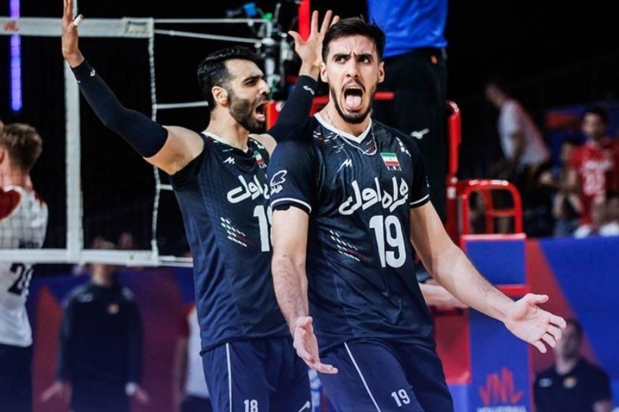 پیروزی تیم والیبال ایران در سرویس و دفاع مقابل آلمان