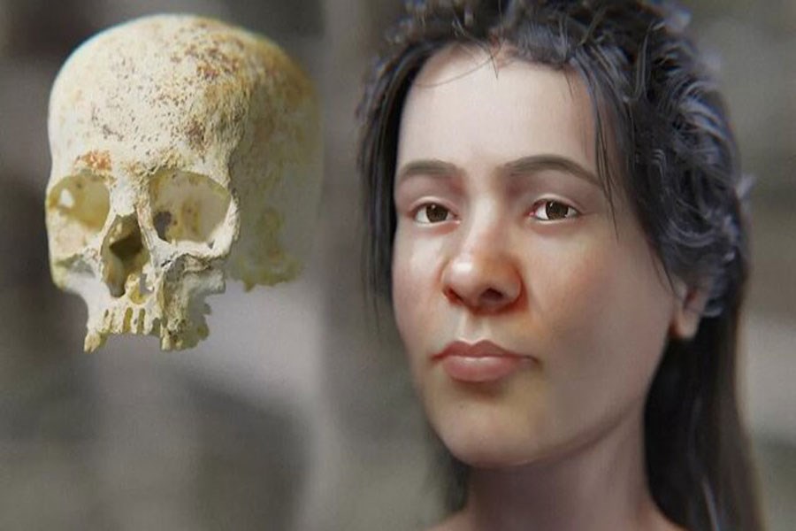 عکسی دیدنی از بازسازی چهره زن ۳۸۰۰ ساله!