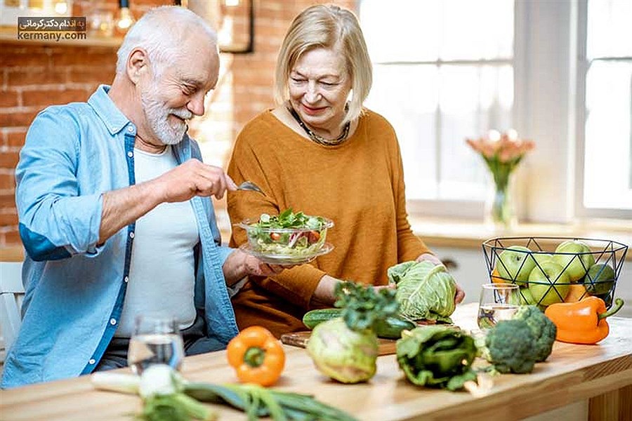 آشنایی با رژیم غذایی سالم برای سالمندان