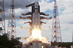 موشک غول‌پیکری که فضاپیمای هند را به ماه برد+عکس