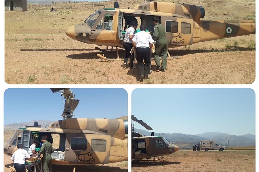 تداوم پروازهای نجات بخش  اورژانس هوایی هوانیروز آبیک در مناطق صعب العبور و کوهستانی قزوین