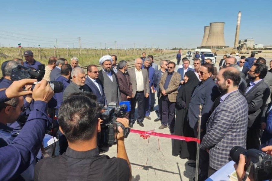 افتتاح ایستگاه راه آهن شرکت گسترش فولاد شهریار