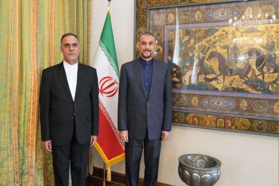 تصویر سفیر جدید جمهوری اسلامی ایران در ترکیه با امیرعبداللهیان دیدار کرد