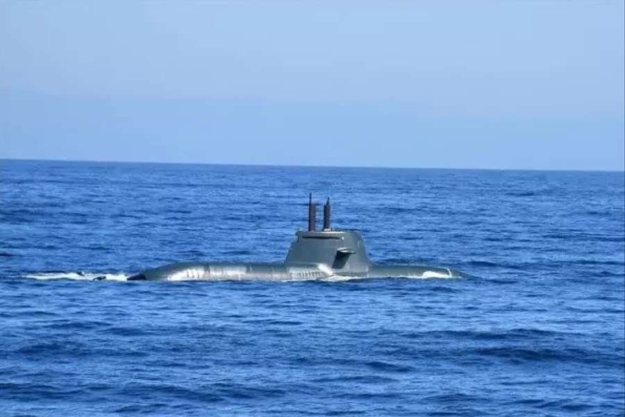 تصویر شرکت زیردریایی هسته ای آمریکا در رزمایش مشترک با کره‌جنوبی