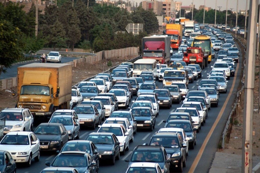تصویر ترافیک فوق سنگین در راه‌های مازندران