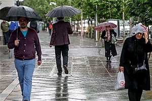 رگبار باران و رعد و برق در ۱۴ استان&#47; تهران و سواحل خزر بارانی و خنک می‌شوند