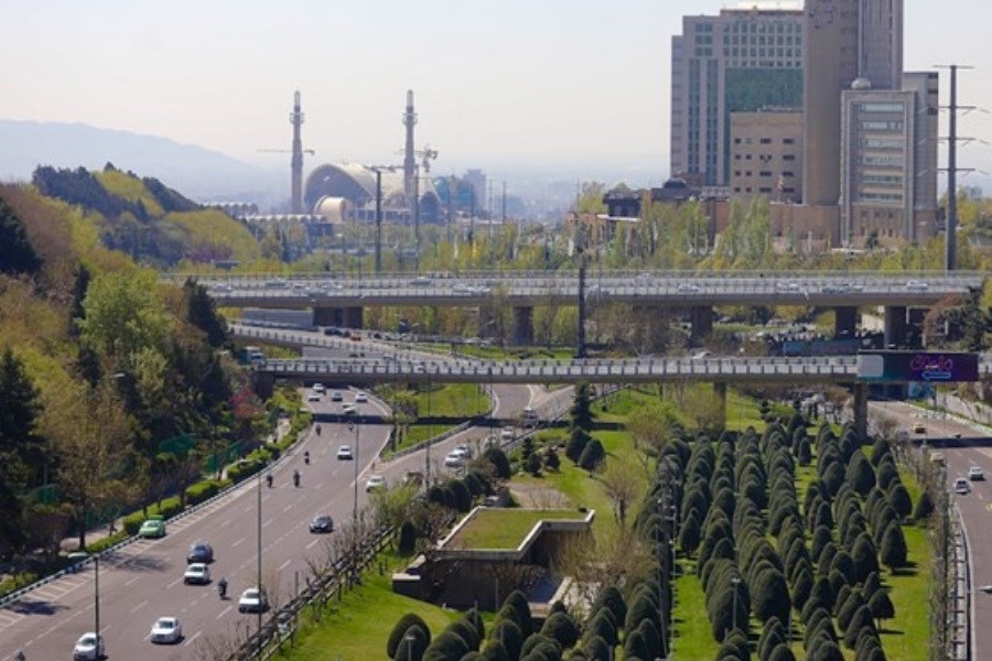 تصویر کیفیت هوای تهران قابل قبول است