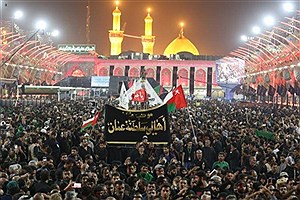 دسته‌روی زائران ایرانی اربعین در کربلا با نوای ۳ مداح مشهور