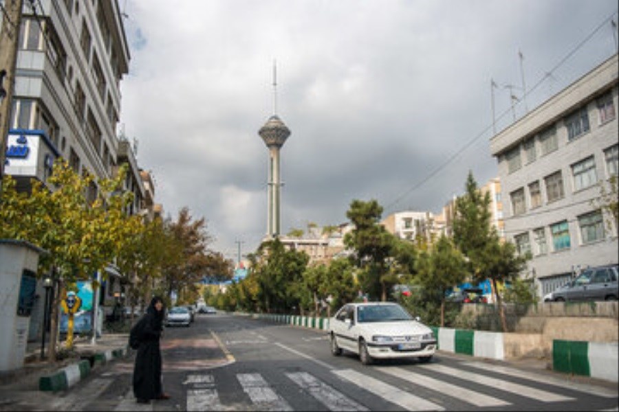 تصویر پیش‌بینی هوای تهران طی پنج روز آینده