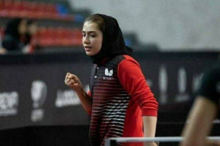 تصویر نایب قهرمانی دختر پینگ‌پنگ باز 13ساله در مسابقات کانتندر گرجستان