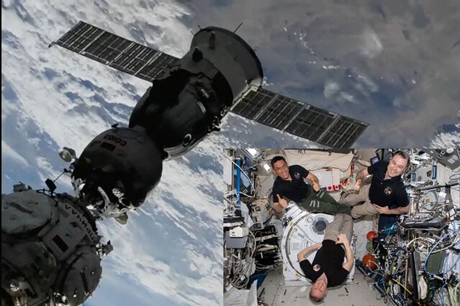 بازگشت ۳ فضانورد از ایستگاه فضایی بین‌المللی به زمین پس از یک سال