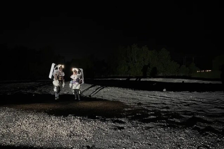 تصویر پیاده‌روی شبیه‌سازی شده فضانورد ناسا روی ماه!