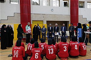 بازدید وزیر ورزش از اردوی ملی پوشان والیبال نشسته