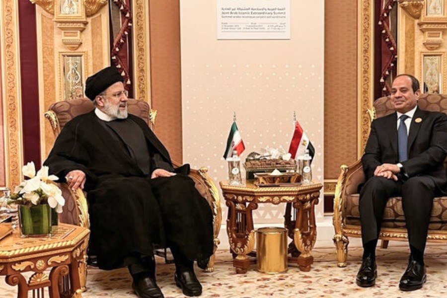 تصویر روسای جمهور ایران و مصر دیدار کردند