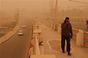 گرد و غبار در شرق و غرب کشور