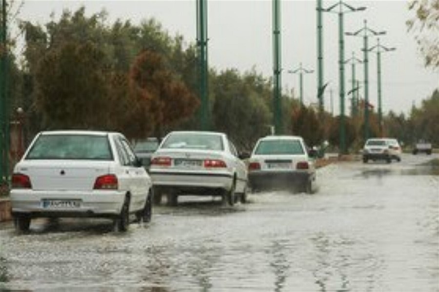 تصویر فعالیت سامانه بارشی در غرب و جنوب استان اصفهان
