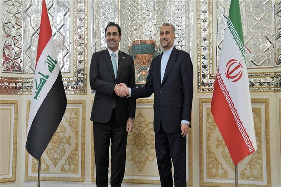 تصویر دیدار نایب رئیس مجلس عراق و هیات همراه با امیرعبداللهیان