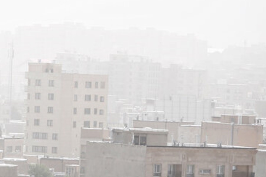 شاخص کیفیت هوای استان البرز در وضعیت ناسالم