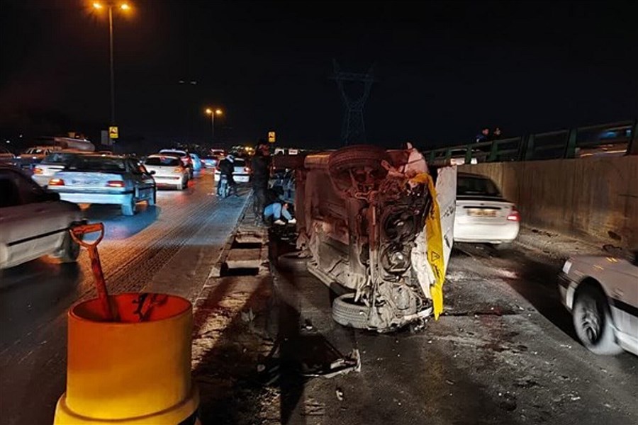 تصویر فوتی و 4 مصدوم در تصادفات درون شهری اصفهان