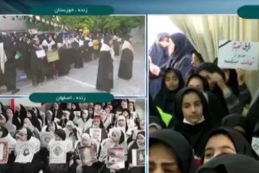 تصویر دآنش آموزان سراسر کشور یاد شهدای دانش‌آموز حمله تروریستی کرمان را گرامی داشتند
