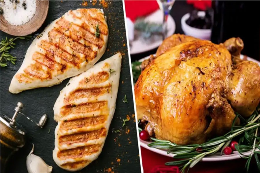 تصویر مرغ یا بوقلمون؛ کدامیک سالم‌تر و خوشمزه‌تر هستند؟