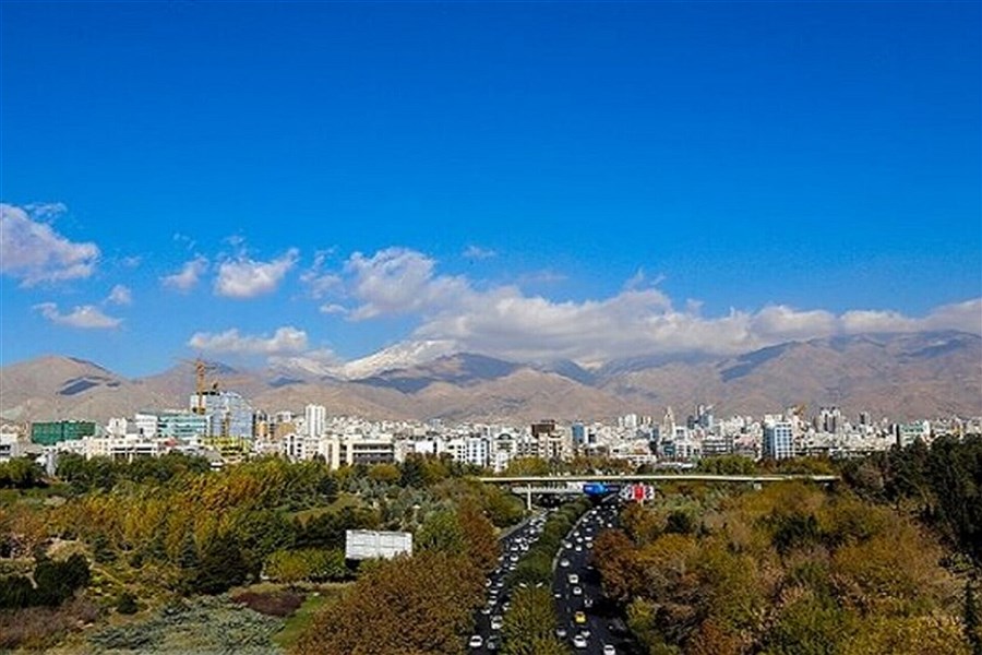 تصویر وضعیت هوای تهران طی 5 روز آینده