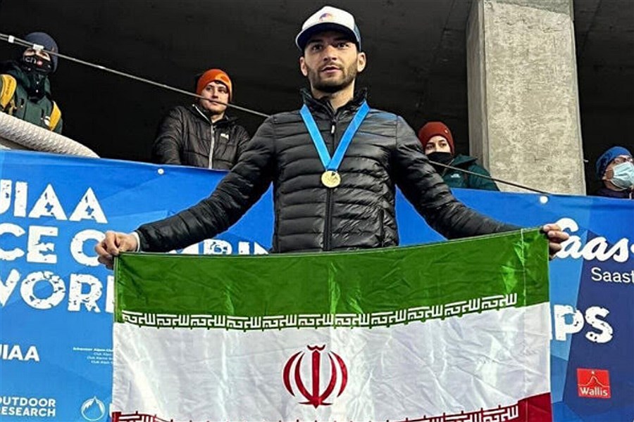 قهرمانی صفدریان در جام جهانی یخ نوردی